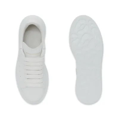 ALEXANDER MCQUEEN RAISED SOLE WHITE SNEAKER