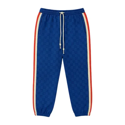 Gucci GG Web-stripe track Pants blue