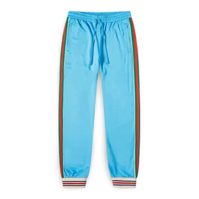 GUCCI GG PATCH TRACK PANT BLUE