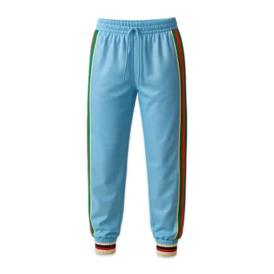 GUCCI GG PATCH TRACK PANT BLUE