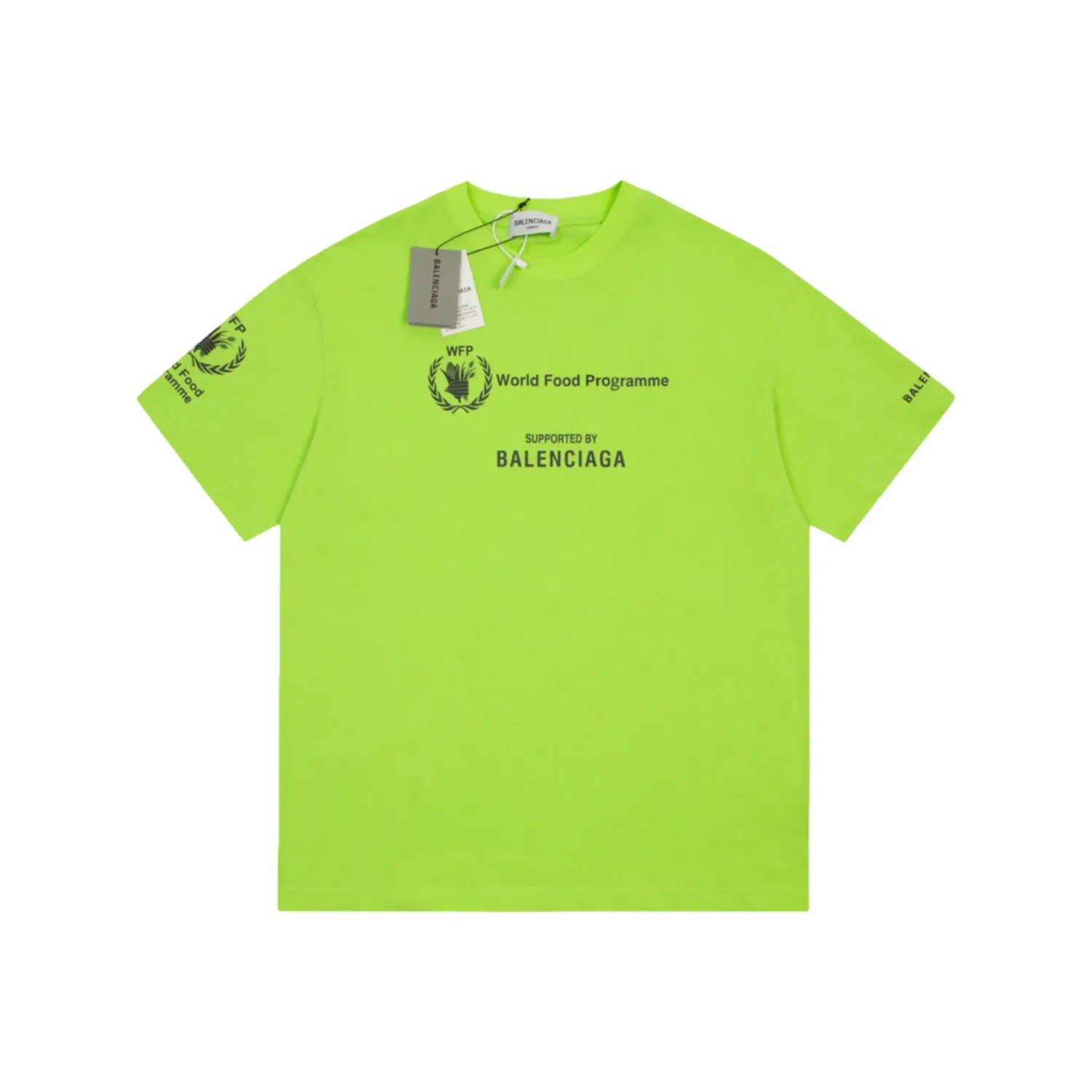 Balenciaga WFP T-Shirt In Neon Yellow
