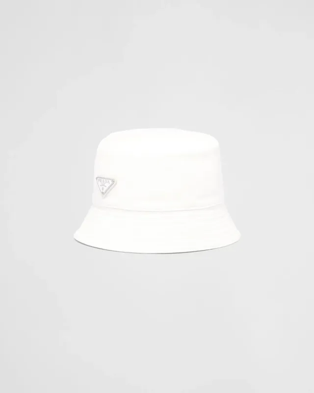 Prada chapéu de balde de broca branco