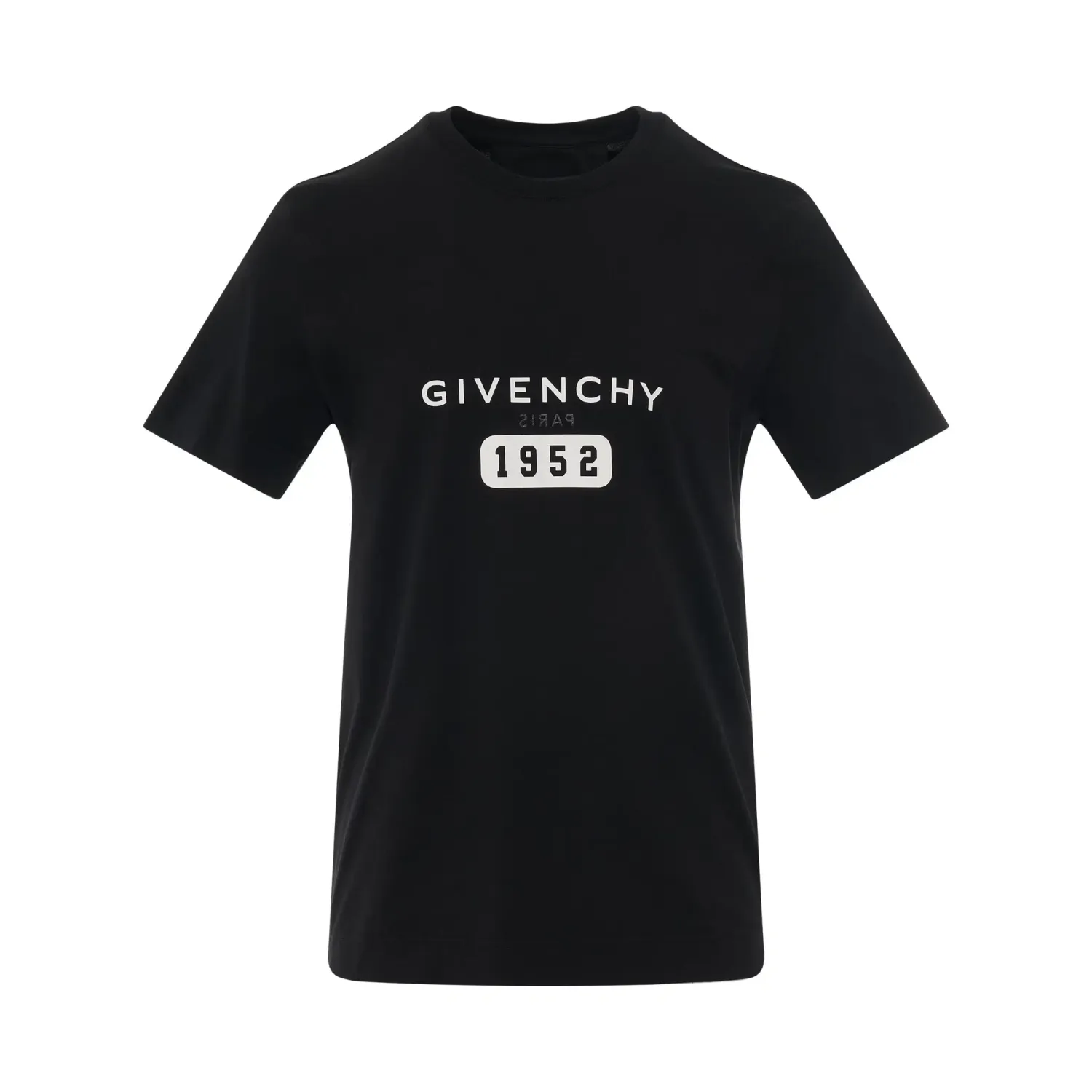 GIVENCHY 1952 REVERSE LOGO TEE BLACK