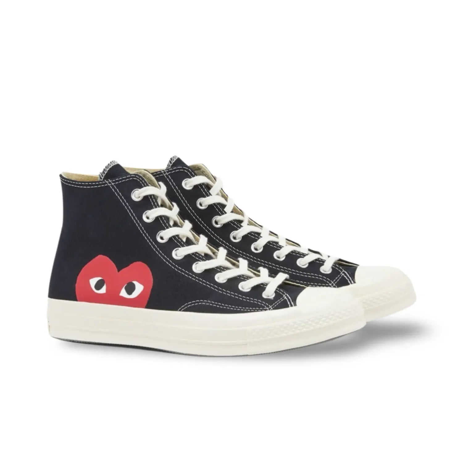 COMME DES GARCONS PLAY X CONVERSE CHUCK TAYLOR 70 OI PRETO