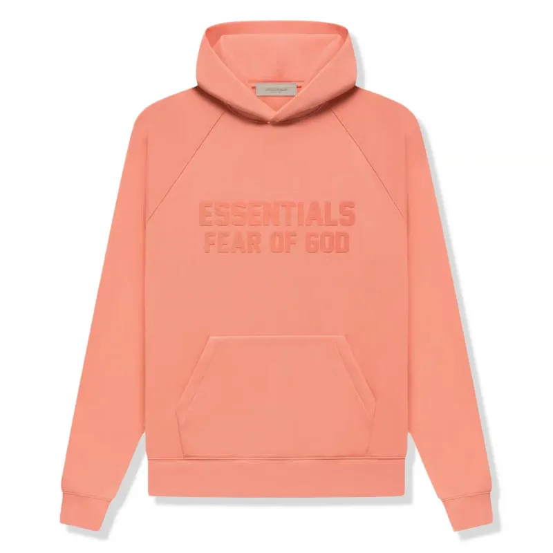 FEAR OF GOD ESSENTIALS HOODIE  CORAL