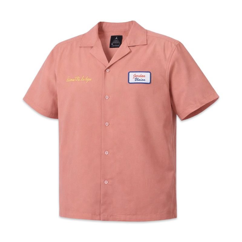 Jordan x UNION LA Mechanic Shirt Pink Jordan x UNION LA Mechanic Shirt Pink