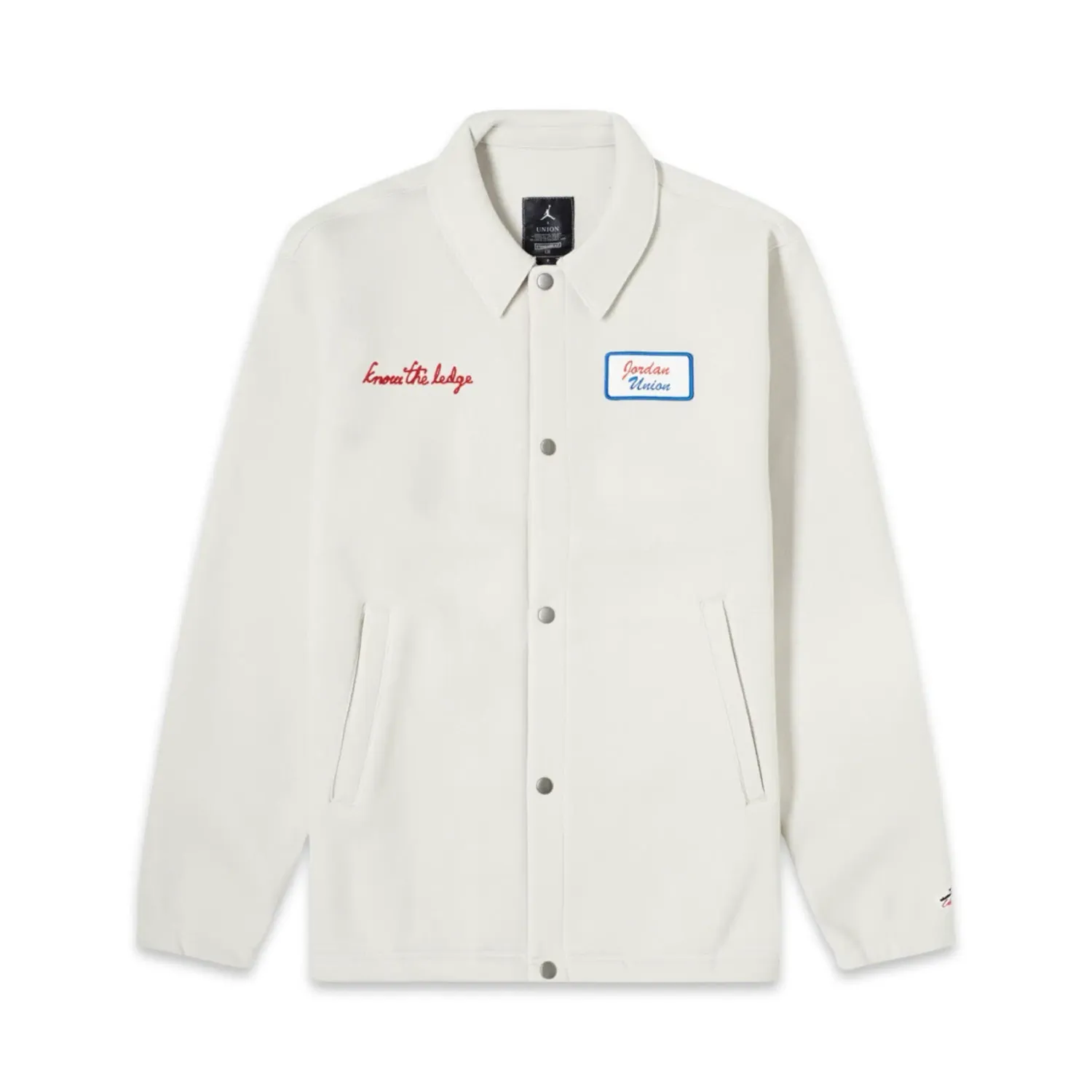 AIR JORDAN X UNION COACH JACKET LIGHT BONE