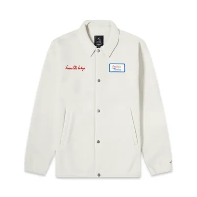 AIR JORDAN X UNION COACH JACKET LIGHT BONE