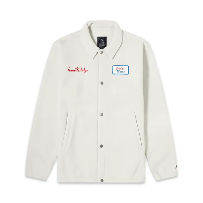 AIR JORDAN X UNION COACH JACKET LIGHT BONE