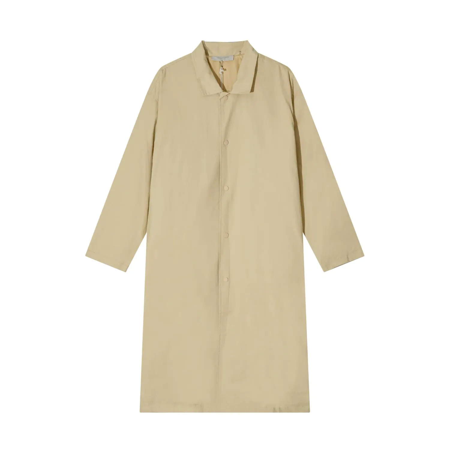FOG ESSENTIALS Casaco longo de sarja tecida em Beige