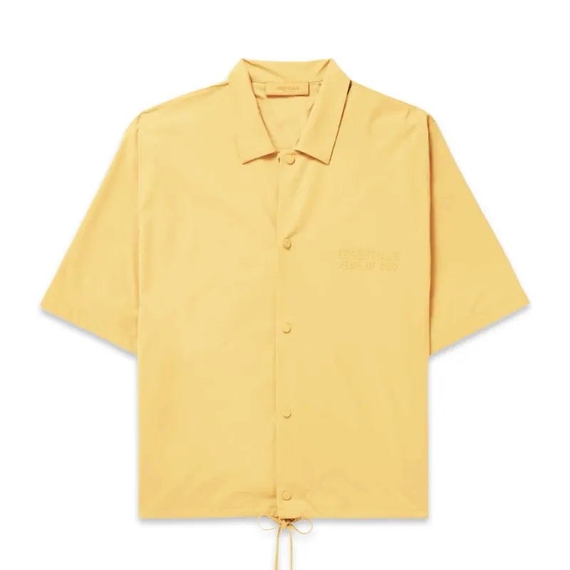FOG ESSENTIALS Logo-Appliquéd Stretch-Nylon Shirt yellow