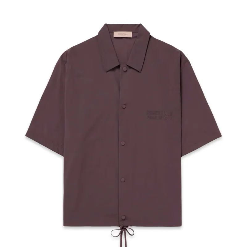 FOG ESSENTIALS Logo-Appliquéd Stretch-Nylon Shirt Purple