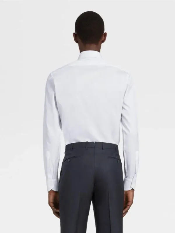 Zegna XXX Camisa Em Algodão Branco
