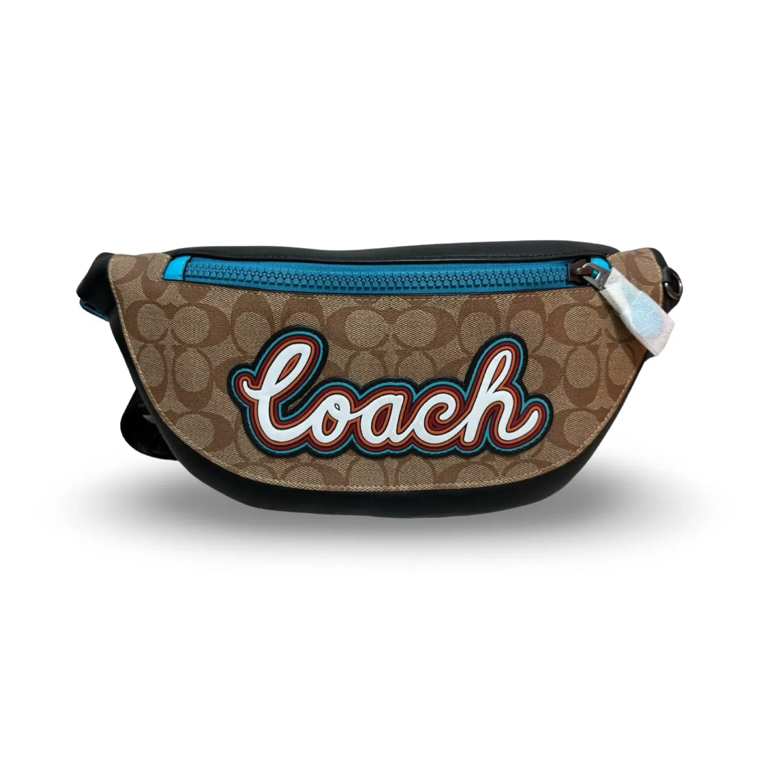 COACH WARREN BELT BAG IN SIGNATURE CANVAS WITH COACH SCRIPT