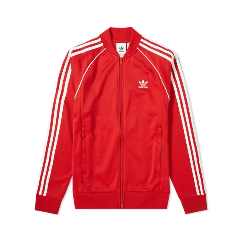 ADIDAS SUPERSTAR TRACK TOP Red &amp; White