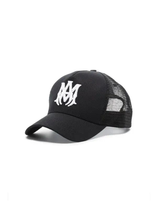 Amiri MA Trucker Hat in Black