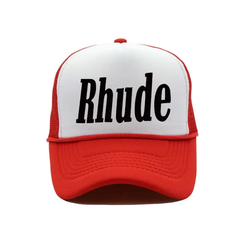 Rhude trucker hat In Red &amp; White