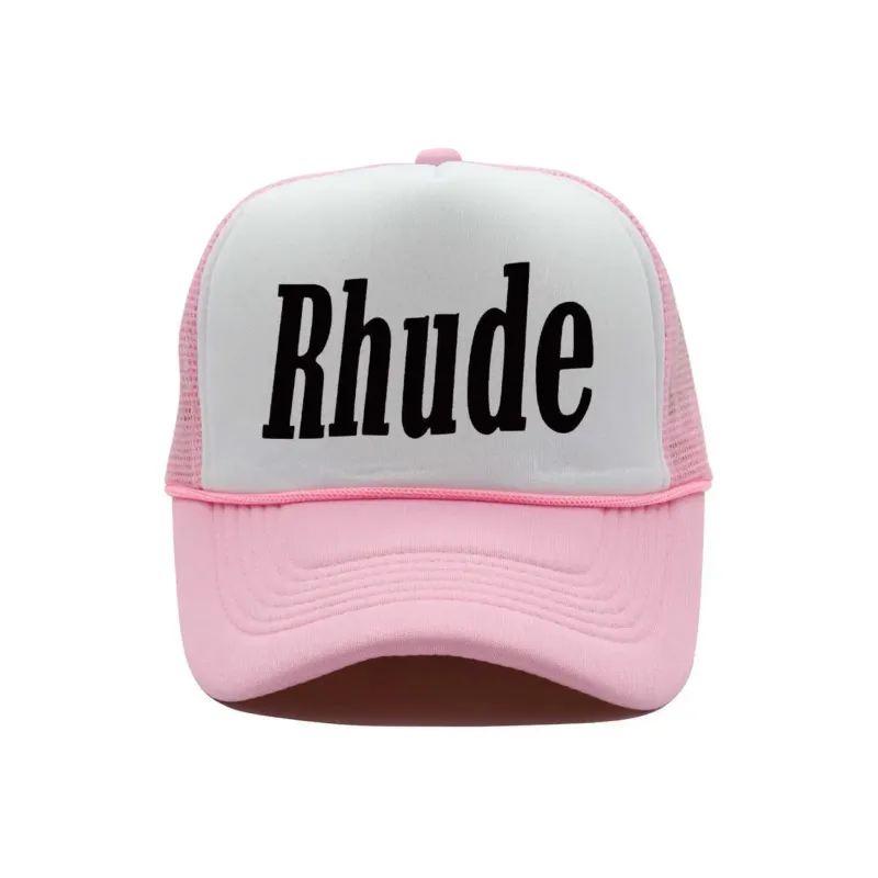 Rhude trucker hat Pink &amp; White