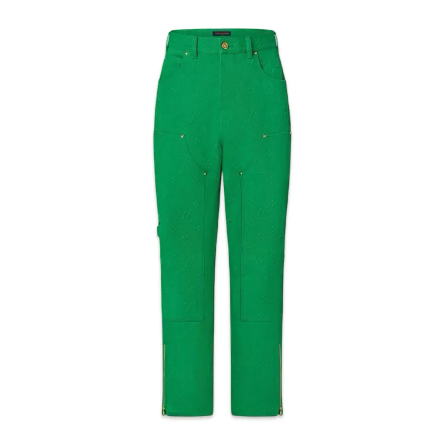 Louis Vuitton Monogram Workwear Denim Pants green