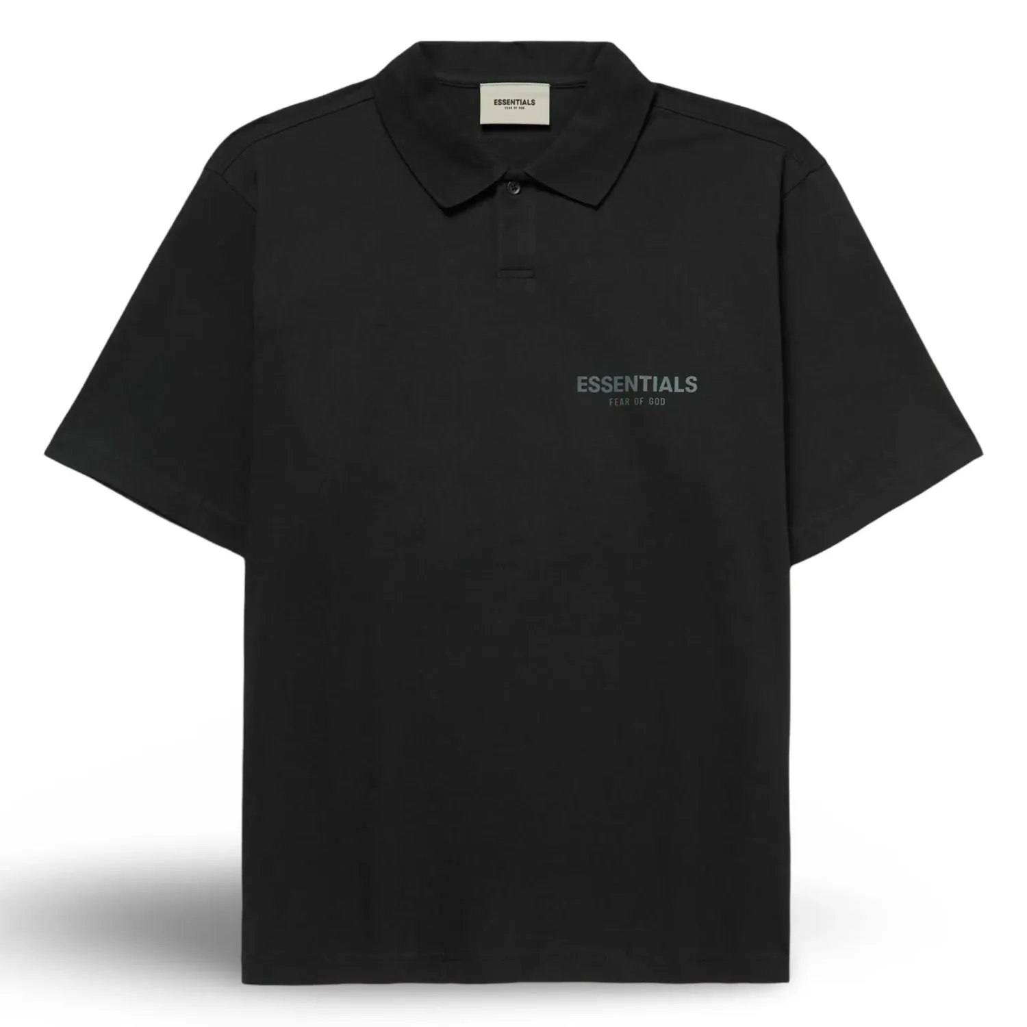 Fear of God Essentials Black Polo Shirt