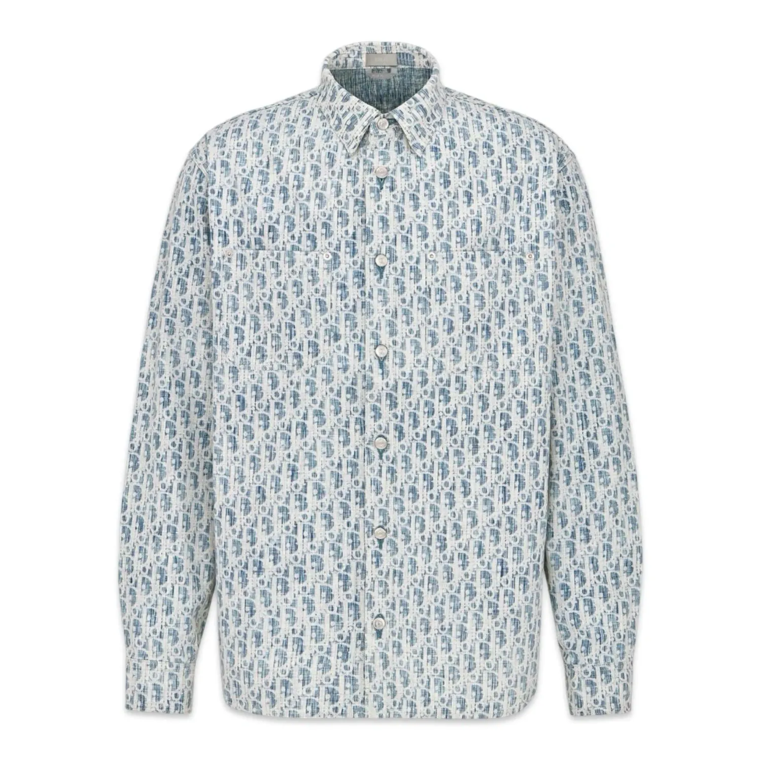 Dior Cotton Jeans Kasuri Dior Oblique blue and white
