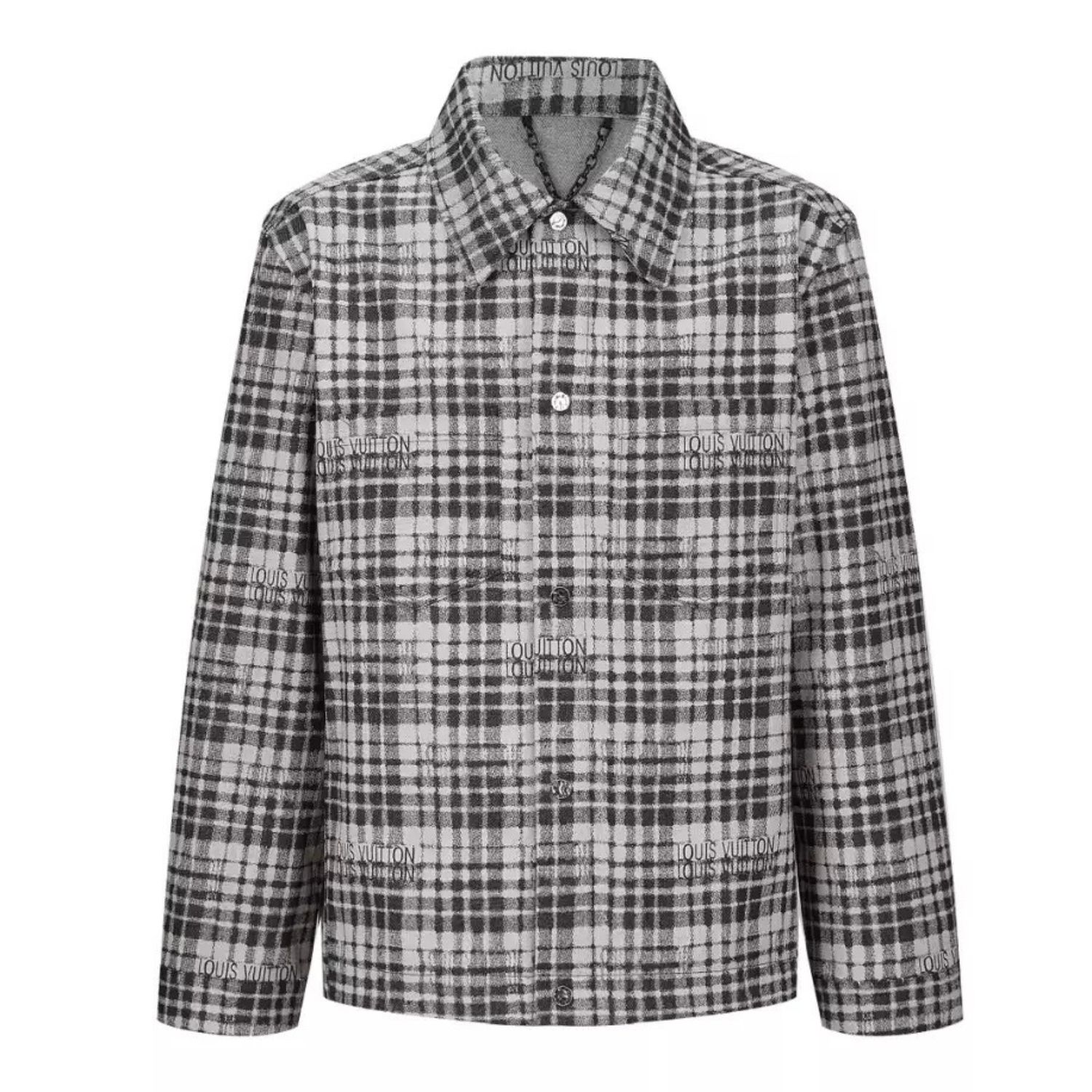 Louis Vuitton Jacket jeans xadrez