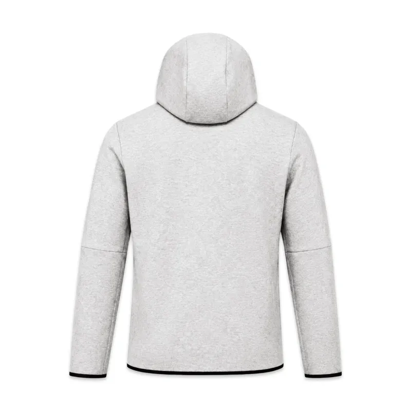 NIKE TECH FLEECE HOODIE COM Fecho - DARK GREY