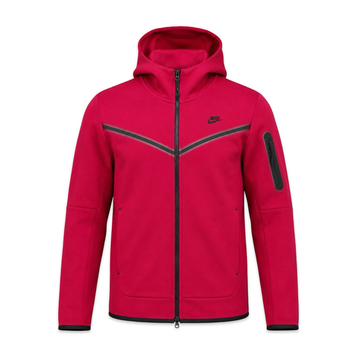 Nike Tech Fleece Windrunner Full-Zip Hoodie – University Red Nike Tech Fleece Windrunner Full-Zip Hoodie – University Red