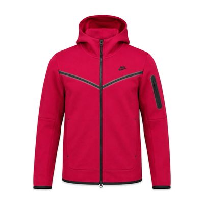 Nike Tech Fleece Windrunner Full-Zip Hoodie – University Red