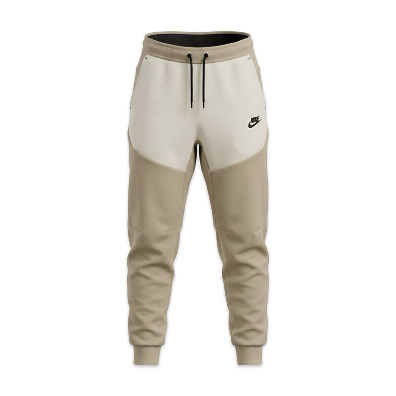 NIKE TECH FLEECE JOGGER BEIGE and White NIKE TECH FLEECE JOGGER BEIGE and White