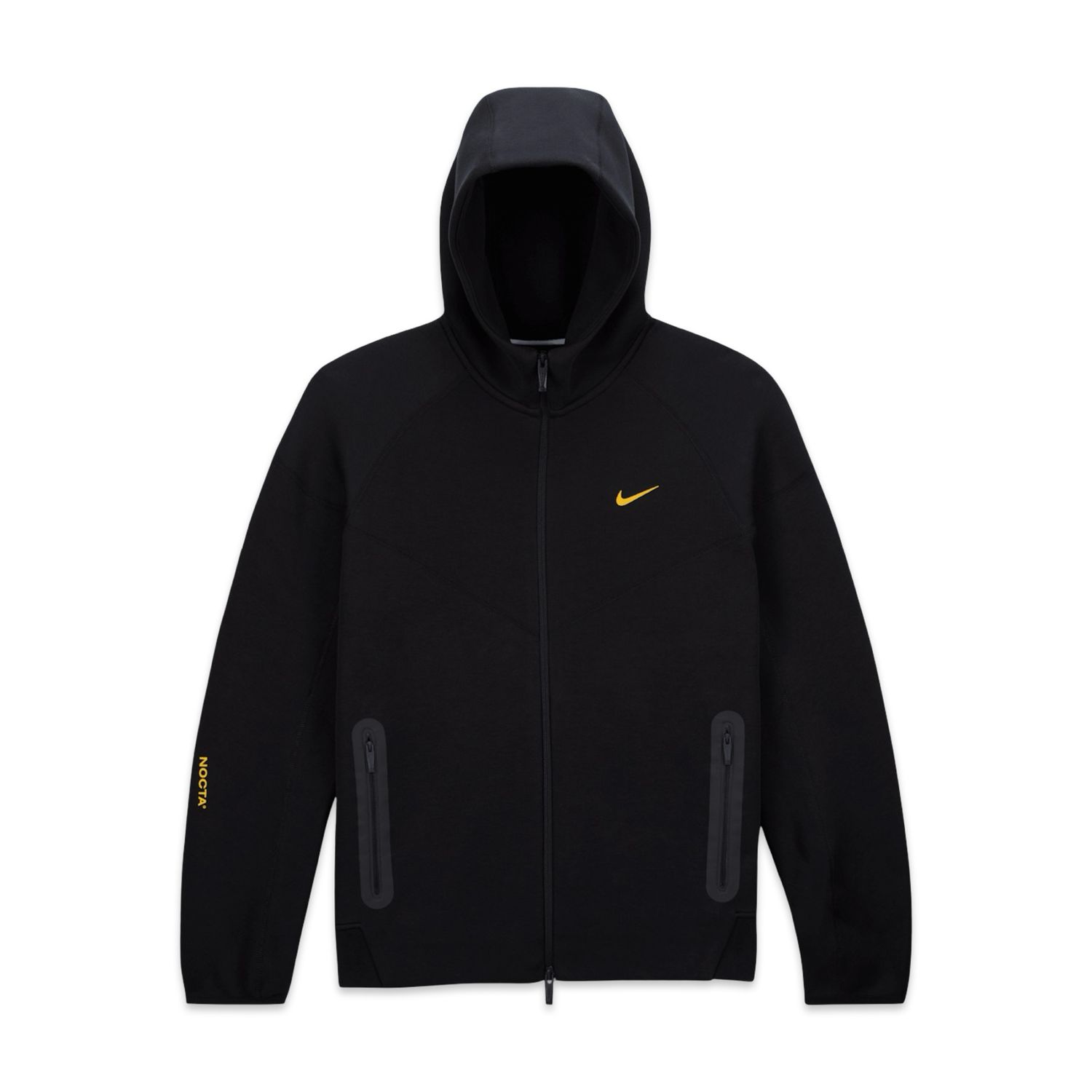 Nike NOCTA Tech Fleece Full-Zip Hoodie – Black / University Gold