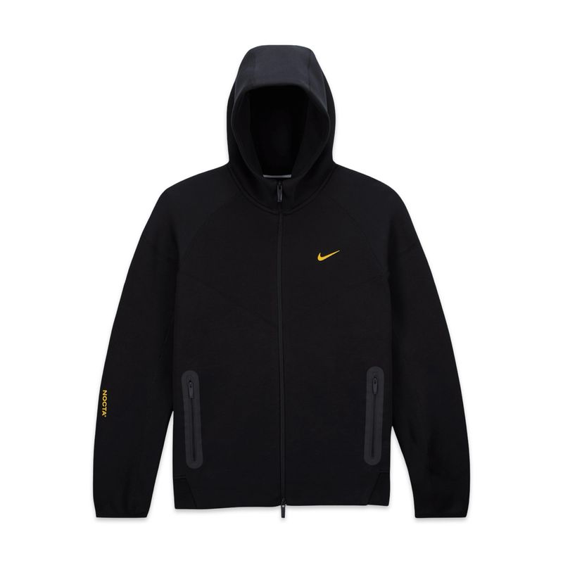 Nike NOCTA Tech Fleece Full-Zip Hoodie – Black / University Gold Nike NOCTA Tech Fleece Full-Zip Hoodie – Black / University Gold