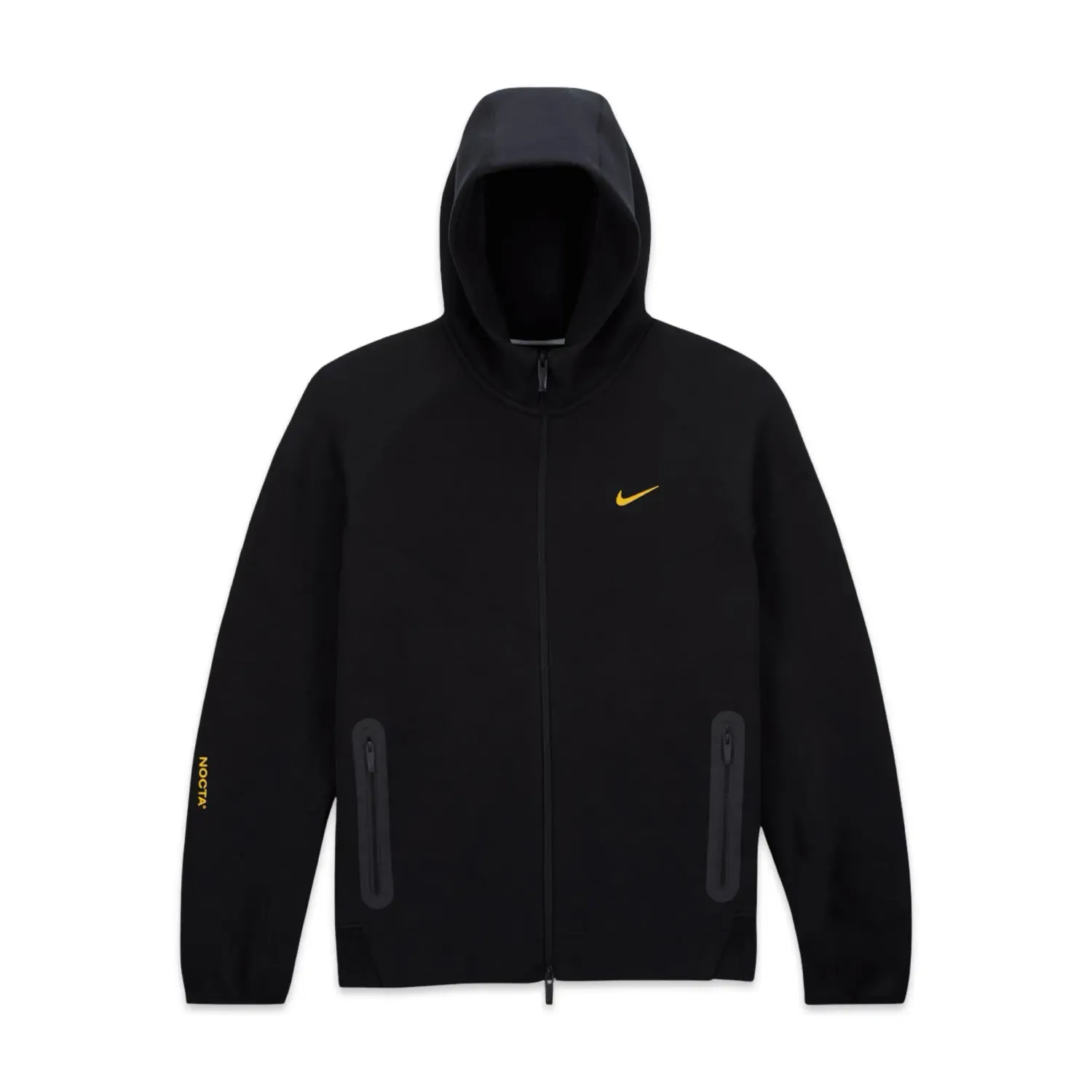 Nike NOCTA Tech Fleece Full-Zip Hoodie – Black / University Gold