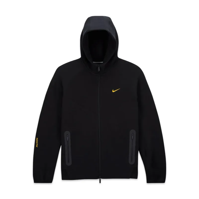 Nike NOCTA Tech Fleece Full-Zip Hoodie – Black / University Gold