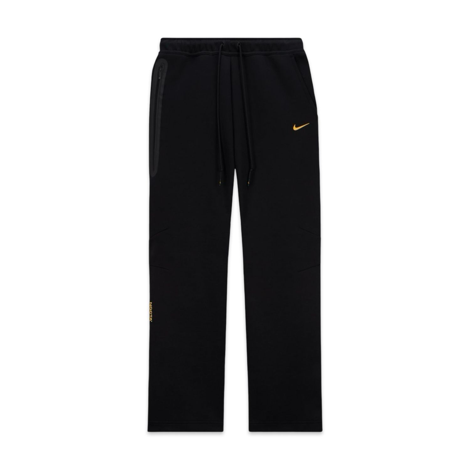 Nike NOCTA Tech Fleece Open-Hem Pants – Black / University Gold