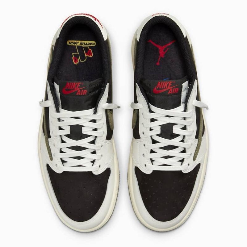 Travis Scott x Air Jordan 1 Low Retro Olive WMNS