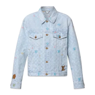 Louis Vuitton By Tylor Monograms Denim JKT Washed Indigo