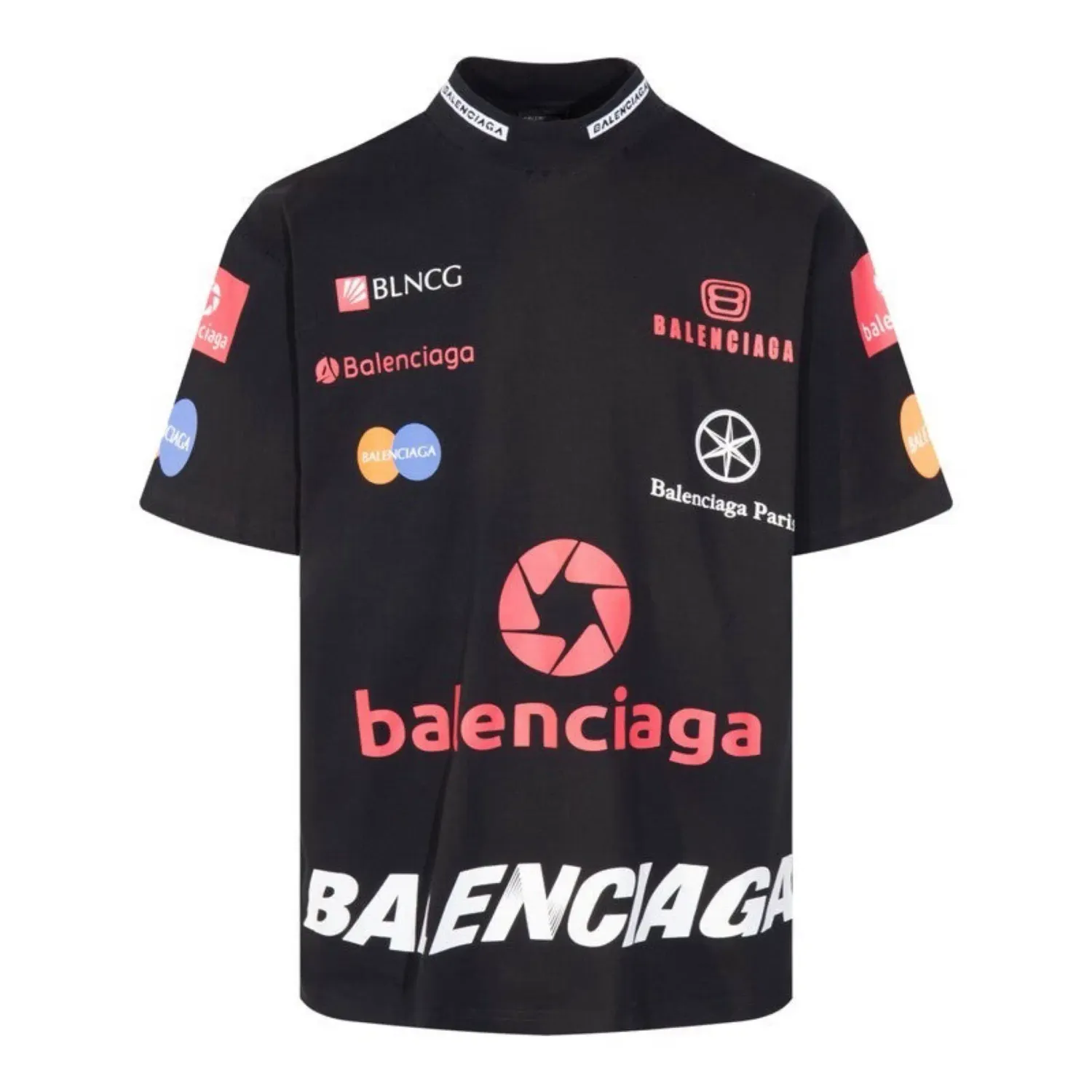 BALENCIAGA Top League T-shirt Black