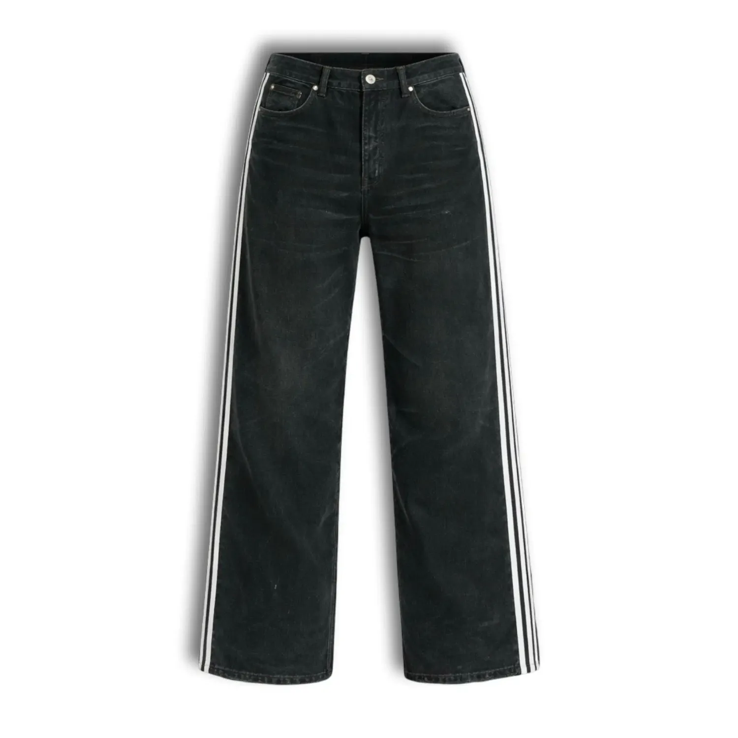 Balenciaga x Adidas denim Large Baggy Pant Black
