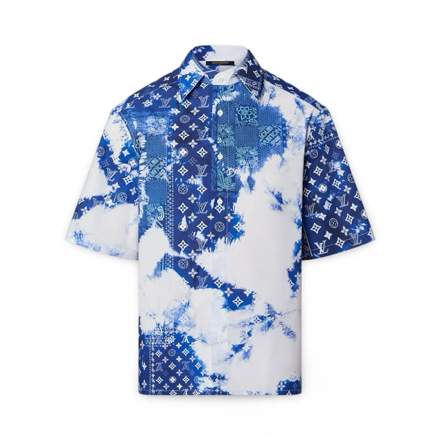 Louis Vuitton monogram bandana shirt blue