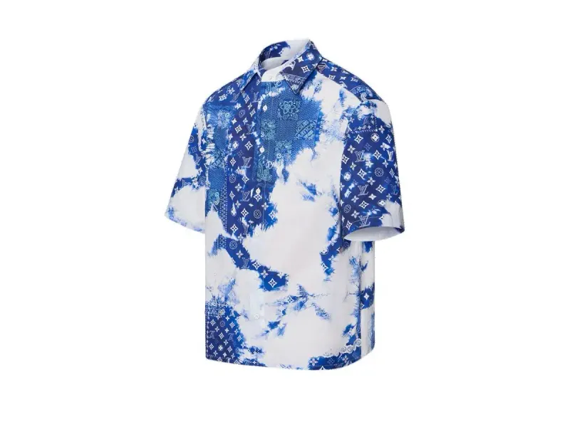 Louis Vuitton monogram bandana shirt blue