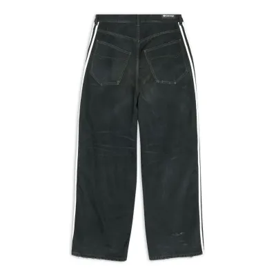Balenciaga X Adidas Striped Logo Track Pants - Black