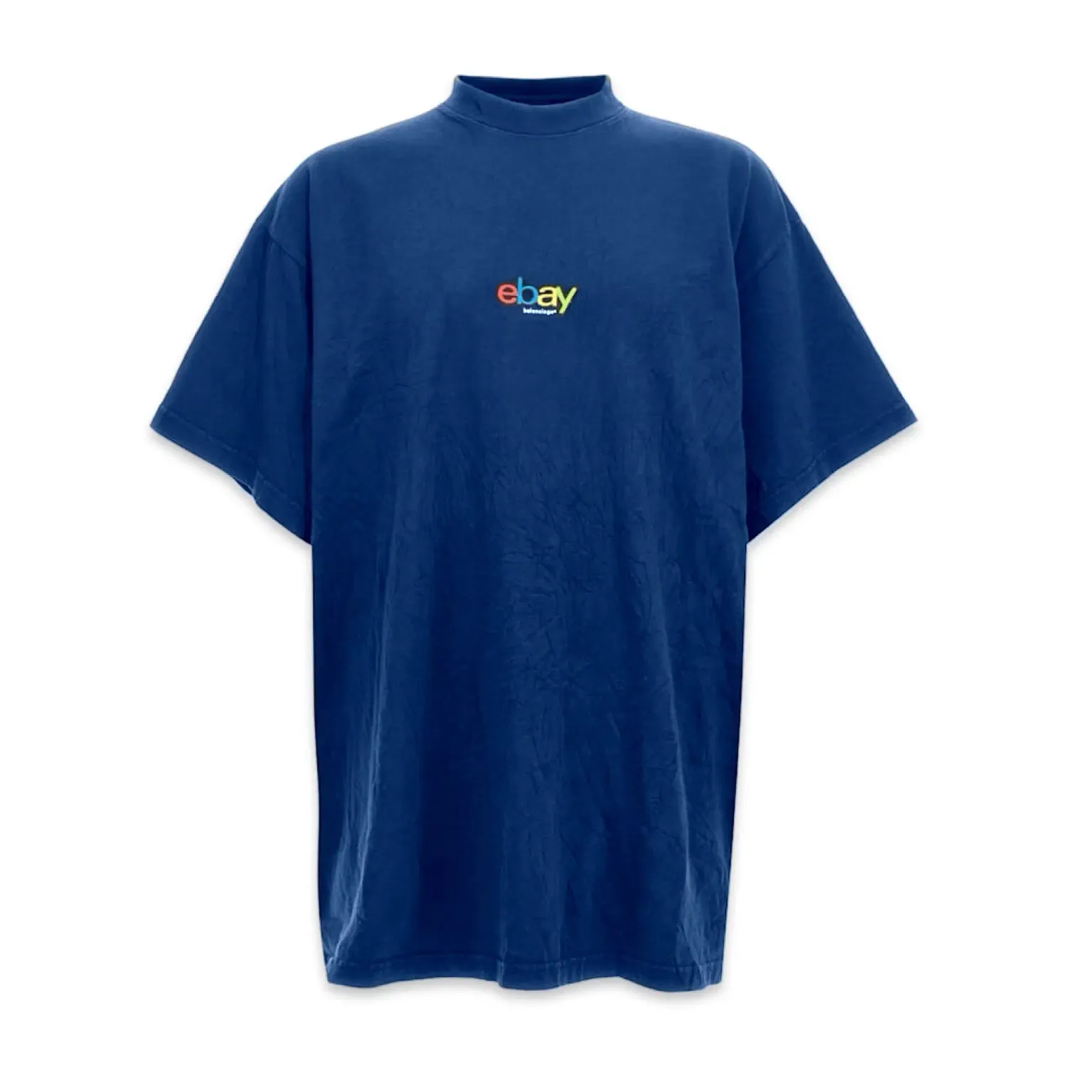 Balenciaga eBay cotton T-shirt navy