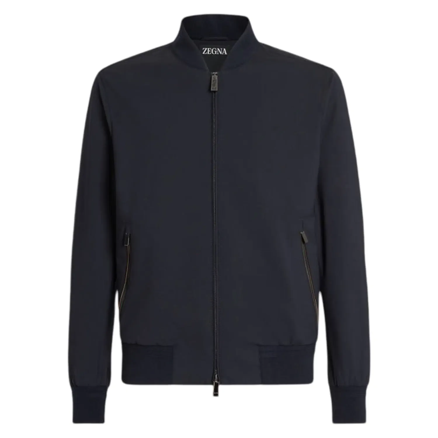 Zegna ELEMENTS WOOL BOMBER Blue Navy