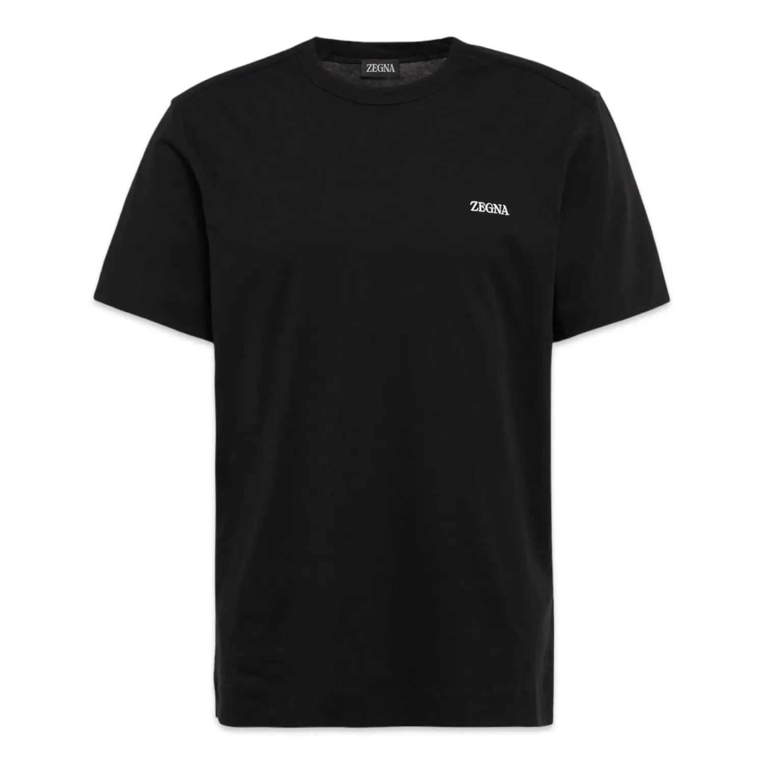 Zegna Logo cotton T-shirt Black