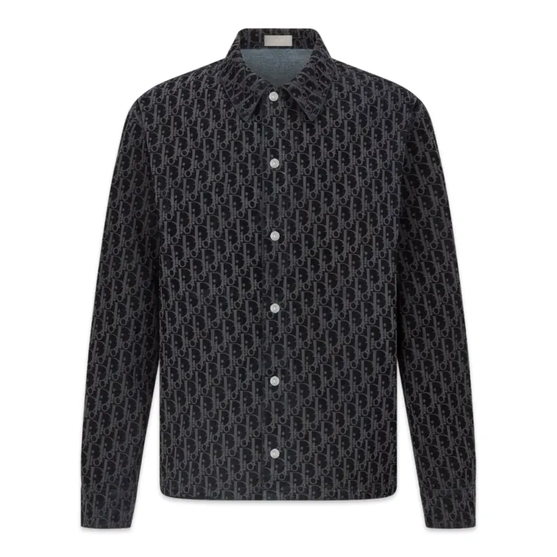 Dior Long-Sleeved Overshirt Blue navy