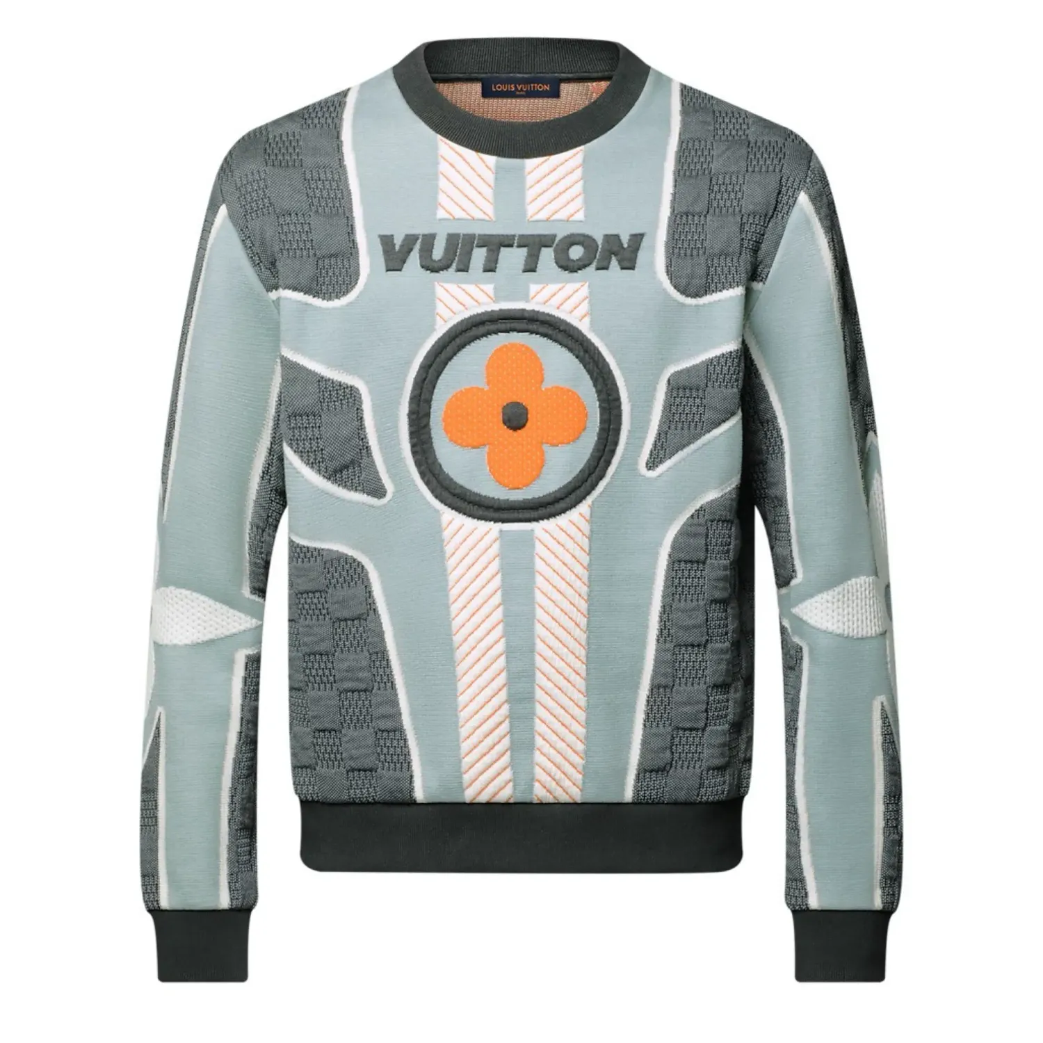 Louis Vuitton Quilted Cotton Blend Crewneck