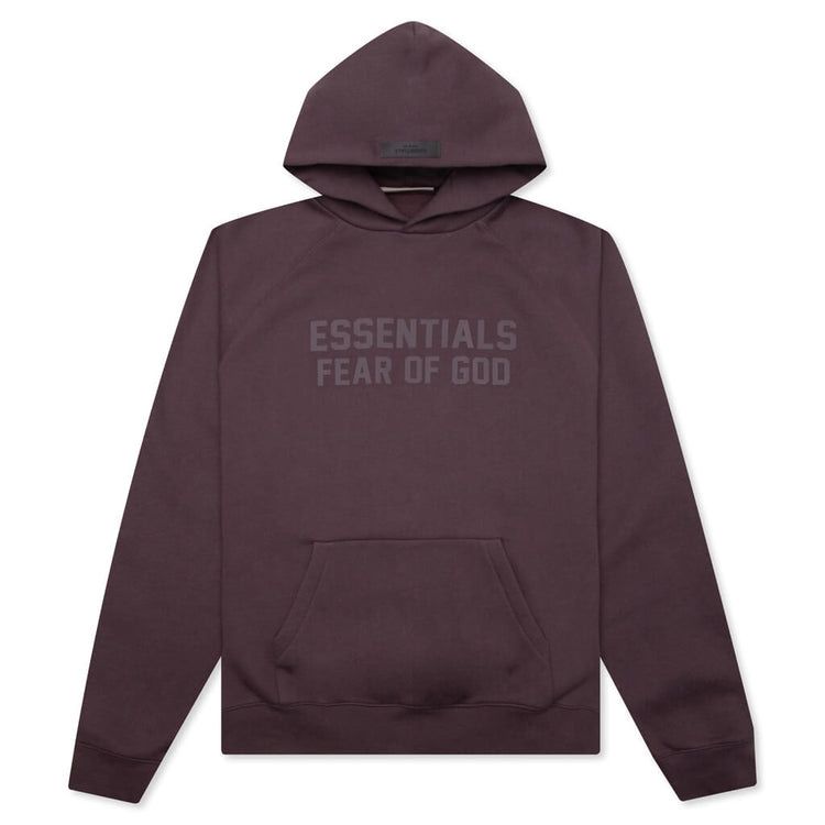 Fear Of God Essentials Hoodie Plum Fear Of God Essentials Hoodie Plum