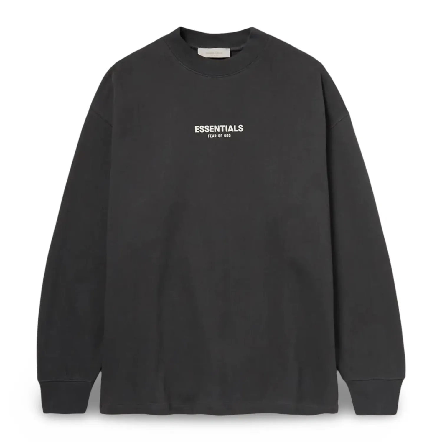 Fear of God ESSENTIALS Black Relaxed Crewneck Sweatshirt