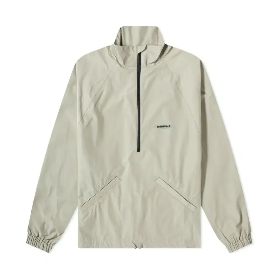 FEAR OF GOD ESSENTIALS SUMMER HALF ZIP TRACK JACKET Pistachio